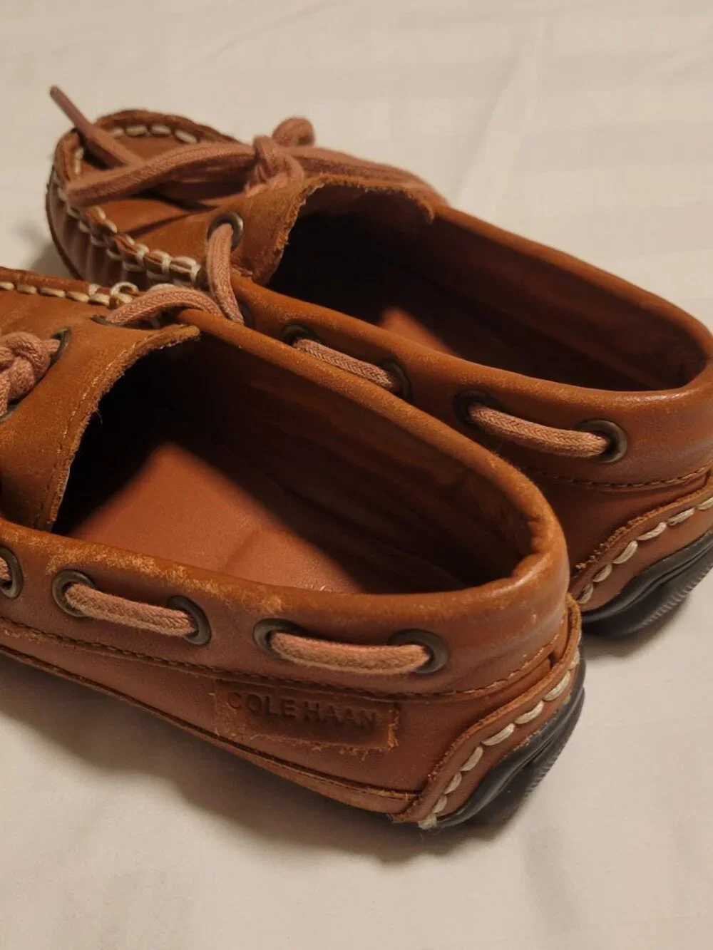 Cole Haan Tan Leather Moccasin Loafers Toddler Boys 8.5Y